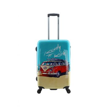 Maleta Mediana Trolley Rígida 67x44x24 Cm, 4 Ruedas Dobles, 71 Litros, Candado Tsa