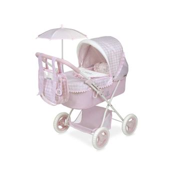 Coche Reborn plegable con sombrilla - muñecas 55 cm. vintage 82044