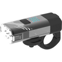 Luz Delantera de 2 focos USB-B014 para Bicicleta, 500 lúmenes, batería 1200  mAh, Recargable con USB - 9transport