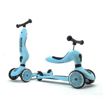 Correpasillos-Patinete 2 EN 1 Highwaykick one steel color limon