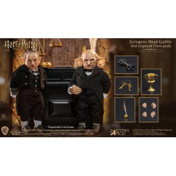 Figura Harry Potter Goblin Gerente Y Griphook