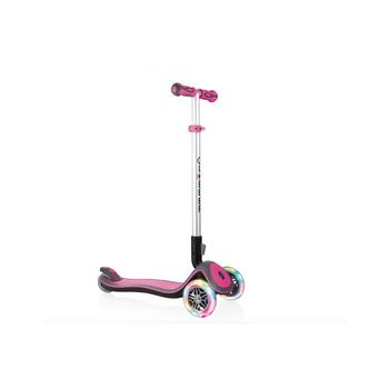 Scooter Globber Elite Deluxe Lights Rosa Oscuro