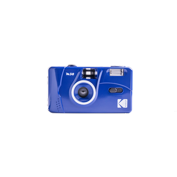 Kodak Da00238 - Cámara Recargable Kodak M38-35mm, Objetivo De Alta Calidad, Flash Incorporado, Pila Aa - Azul