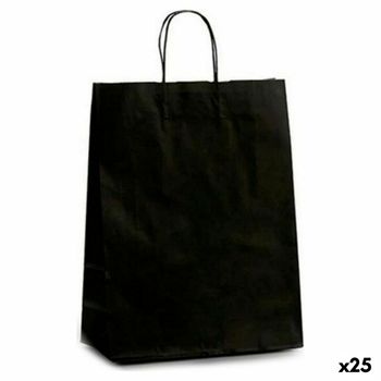 Bolsa De Papel Negro (12 X 52 X 32 Cm) (25 Unidades)