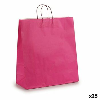 Bolsa De Papel Rosa 16 X 57,5 X 46 Cm (25 Unidades)