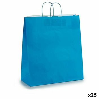 Bolsa De Papel Azul 16 X 57,5 X 46 Cm (25 Unidades)