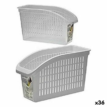 Cesta Blanco Plástico 3,5 L (13 X 17 X 29,2 Cm) (36 Unidades)