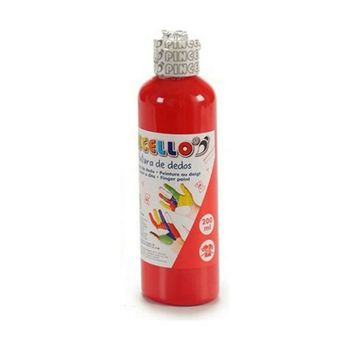 Pintura De Dedos 200 Ml Naranja 12 Unidades