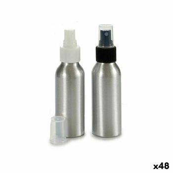 Botella Pulverizadora Berilo Aluminio 4 X 13,5 X 4 Cm, 4 X 13,5 X 4 Cm Blanco