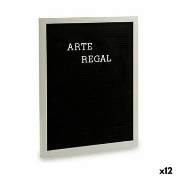 Cuadro Negro Blanco Panel 144 Letras (2,5 X 50,5 X 40,5 Cm) (12 Unidades)