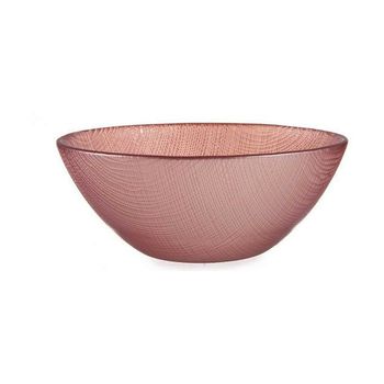 Bol Ø 15 Cm Rosa Vidrio (6 Unidades)