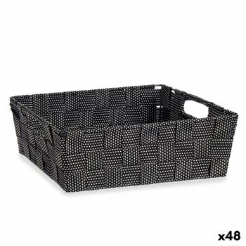 Cesta Trenzada Negro 3 L (23 X 8 X 27 Cm) (48 Unidades)