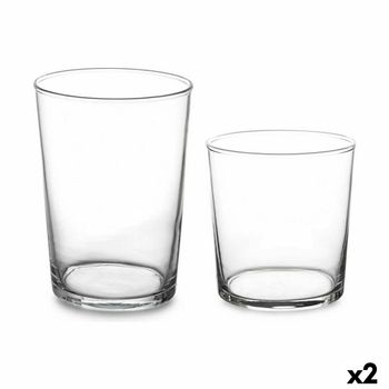 Set De Vasos Bistro Transparente Vidrio (380 Ml) (2 Unidades) (510 Ml)