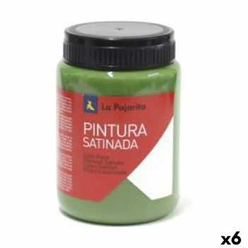 Témpera La Pajarita Mount L-16 Verde Satinado Escolar (35 Ml) (6 Unidades)