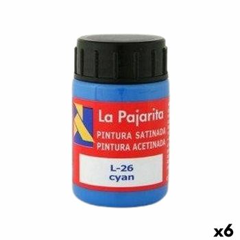 Témpera La Pajarita Cyan L-26 Azul Satinado Escolar 35 Ml (6 Piezas)