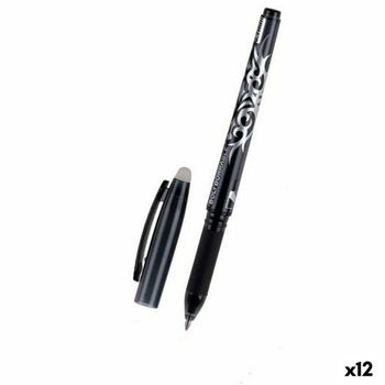 Bolígrafo Mp Negro Tinta Borrable 0,7 Mm (12 Unidades)