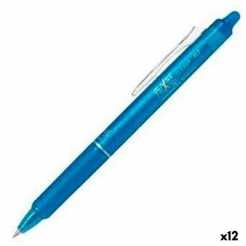 Bolígrafo Pilot Frixion Clicker Tinta Borrable Azul 0,4 Mm 12 Unidades