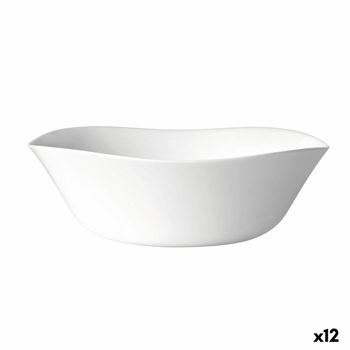 Ensaladera Bormioli Rocco Parma Blanco Vidrio (24 Cm) (12 Unidades)