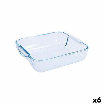 Fuente Rectangular de Vidrio CARREFOUR HOME 39x24 cm - Transparente