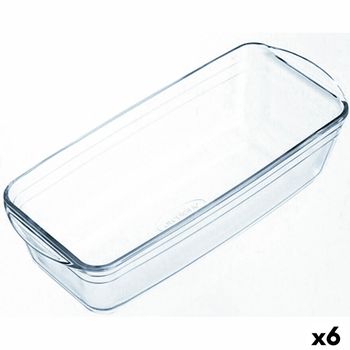 Molde Para Horno Ô Cuisine Rectangular 29 X 12 X 8 Cm Transparente (6 Unidades)