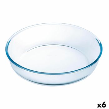 Molde Para Horno Ô Cuisine Redondo Transparente 26 X 26 X 6 Cm (6 Unidades)