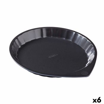 Molde Para Horno Pyrex Magic Redondo Negro Plano Ø 27 Cm (6 Unidades)