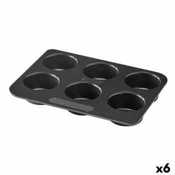 Molde Para Tartaletas Pyrex Magic Negro 24 X 18 X 3 Cm (6 Unidades)