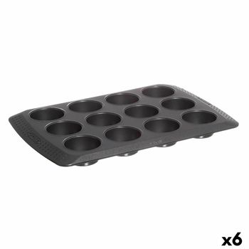 Molde Para Tartaletas Pyrex Magic Negro 31 X 26 X 4 Cm (6 Unidades)