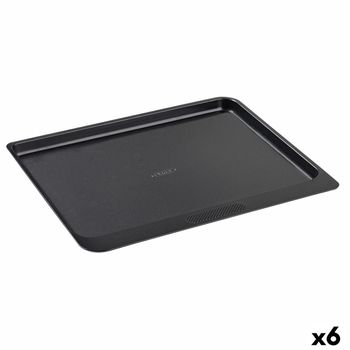 Molde Para Horno Pyrex Magic Negro Plano Metal 33 X 25 Cm (6 Unidades)