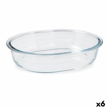 Fuente De Cocina Pyrex Classic Ovalado Transparente Vidrio 25 X 20 X 6 Cm (6 Unidades)