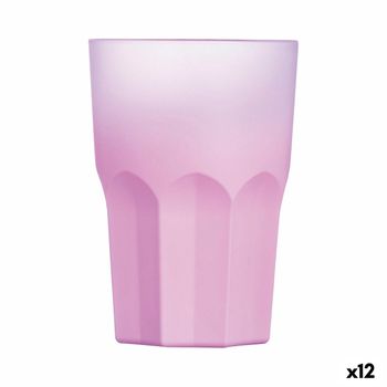 Vaso Luminarc Summer Pop Rosa Vidrio 12 Unidades 400 Ml