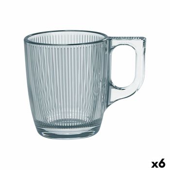 Taza Luminarc Stripy Transparente Vidrio 90 Ml (6 Unidades)