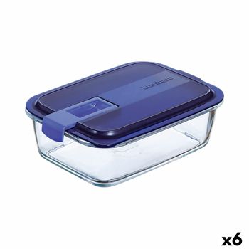 Recipiente Hermetico Rectangular de Cristal LUMINARC Pure Box Active 0,122l  - Transparente