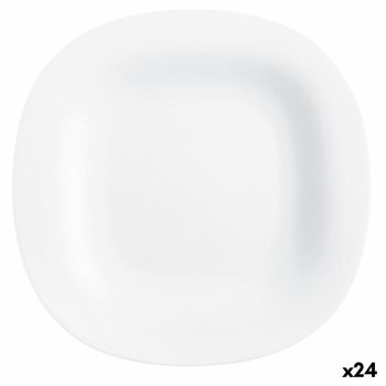 Plato De Postre Luminarc Carine Blanco Vidrio (19 Cm) (24 Unidades)