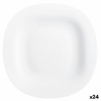 Plato Llano Luminarc Carine Blanco Vidrio (ø 26 Cm) (24 Unidades)