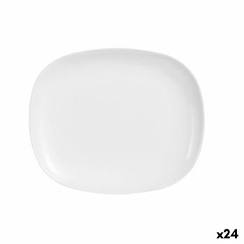 Fuente De Cocina Luminarc Sweet Line Rectangular Blanco Vidrio (28 X 33 Cm) (24 Unidades)