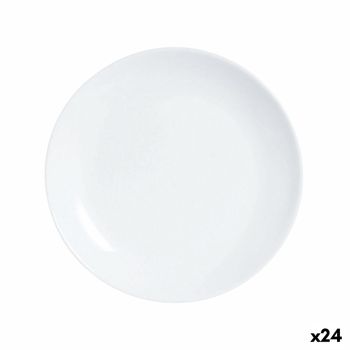 Plato De Postre Luminarc Diwali Blanco Vidrio 19 Cm (24 Unidades)