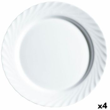 Fuente De Cocina Luminarc Trianon Blanco Vidrio (32,5 Cm) (4 Unidades)