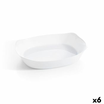 Fuente De Cocina Luminarc Smart Cuisine Rectangular Blanco Vidrio 38 X 27 Cm (6 Unidades)