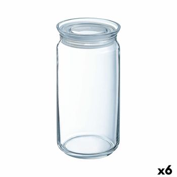 Tarro Luminarc Pav Transparente Silicona Vidrio (1,5 L) (6 Unidades)