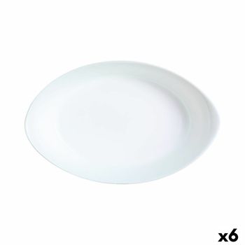 Fuente De Cocina Luminarc Smart Cuisine Ovalado Blanco Vidrio 21 X 13 Cm (6 Unidades)