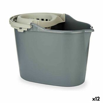 Recogedor Plegable Crema PVC Metal 28,5 x 87,5 x 31 cm (12 Unidades) 