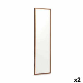 Espejo De Pared 30 X 120 Cm Bronce Madera Mdf (2 Unidades)