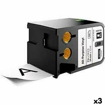 Cinta De Transferencia Térmica Dymo Xtl Negro Blanco 54 Mm (3 Unidades)