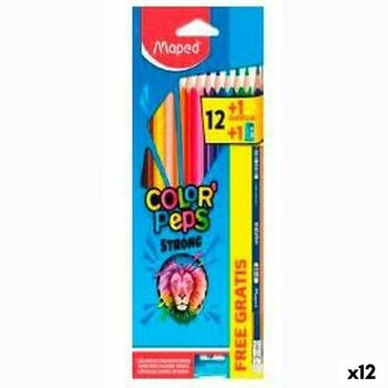 Lápices De Colores Maped Color' Peps Strong Multicolor (12 Unidades)