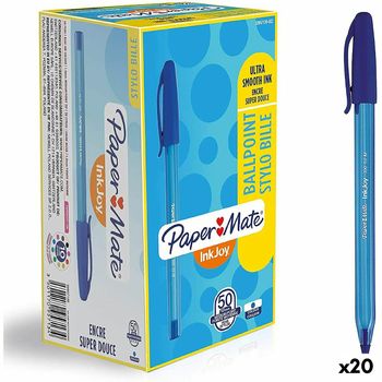 Bolígrafo Paper Mate Inkjoy 50 Piezas Azul 1 Mm (20 Unidades)