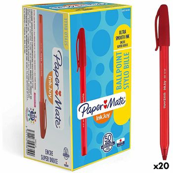 Bolígrafo Paper Mate Inkjoy 50 Piezas Rojo 1 Mm (20 Unidades)