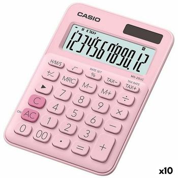 Calculadora Casio Ms-20uc Rosa 2,3 X 10,5 X 14,95 Cm (10 Unidades)