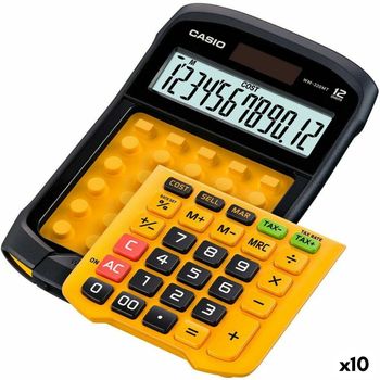 Calculadora Casio Wm-320mt Amarillo Negro 3,3 X 10,9 X 16,9 Cm (10 Unidades)