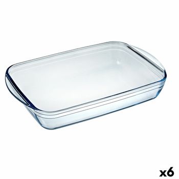 Fuente De Cocina Pyrex Classic 4,6 L 40,3 X 26,3 X 7,3 Cm Transparente Vidrio (6 Unidades)